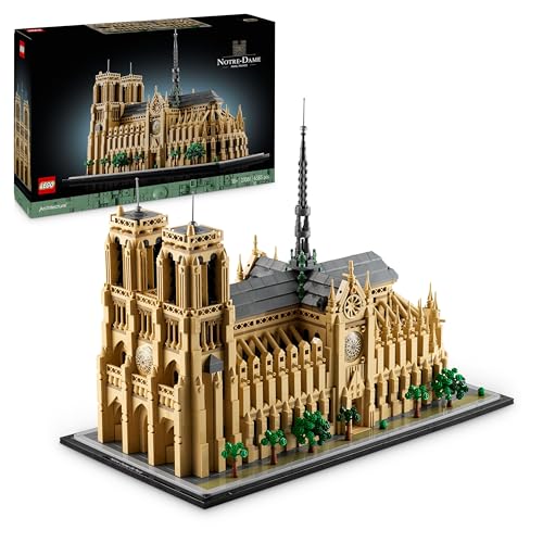 Detalle de LEGO Architecture Notre-Dame de Paris (21061) – Maquette pour adultes, voyage dans l’histoire de l’architecture