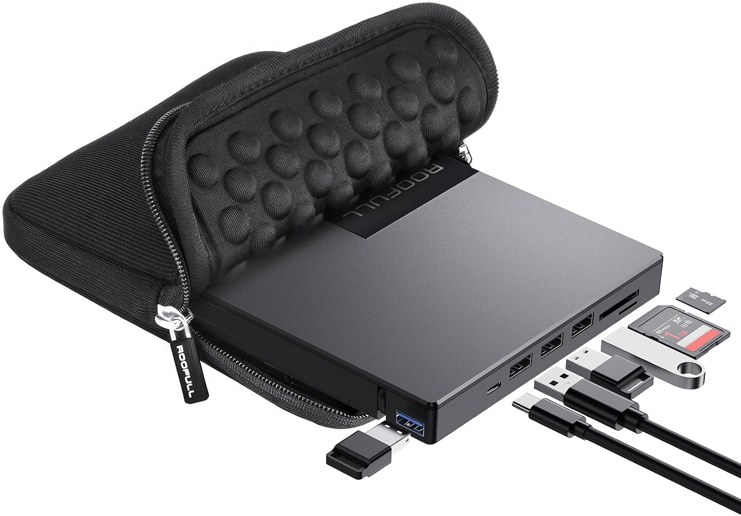 Detalle de ROOFULL RF40-SU External CD DVD Drive 8-in-1 đź“€