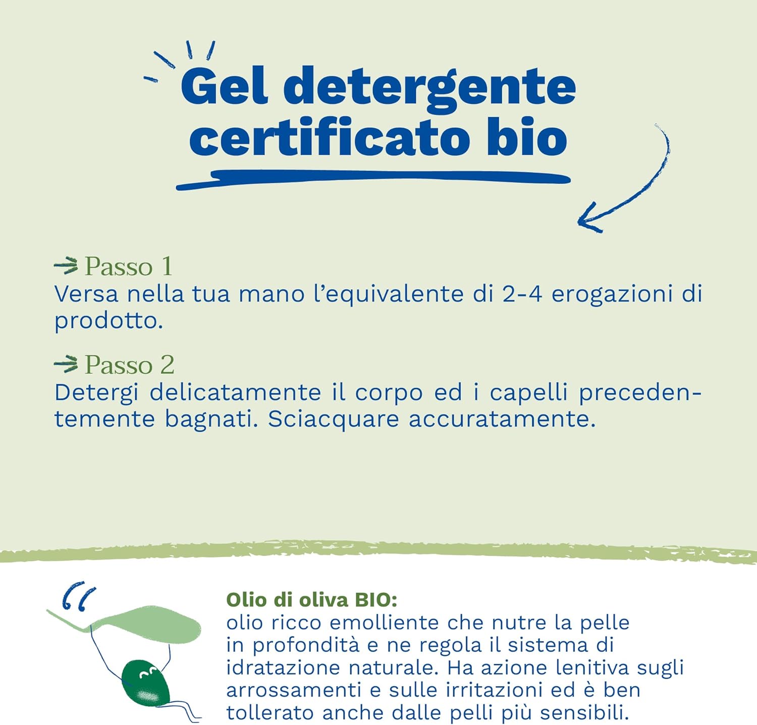 Detalle de Mustela Gel Detergente Bio Vegano con Olio di Oliva, Aloe e Glicerina – Detersione delicata per neonati e tutta la famiglia