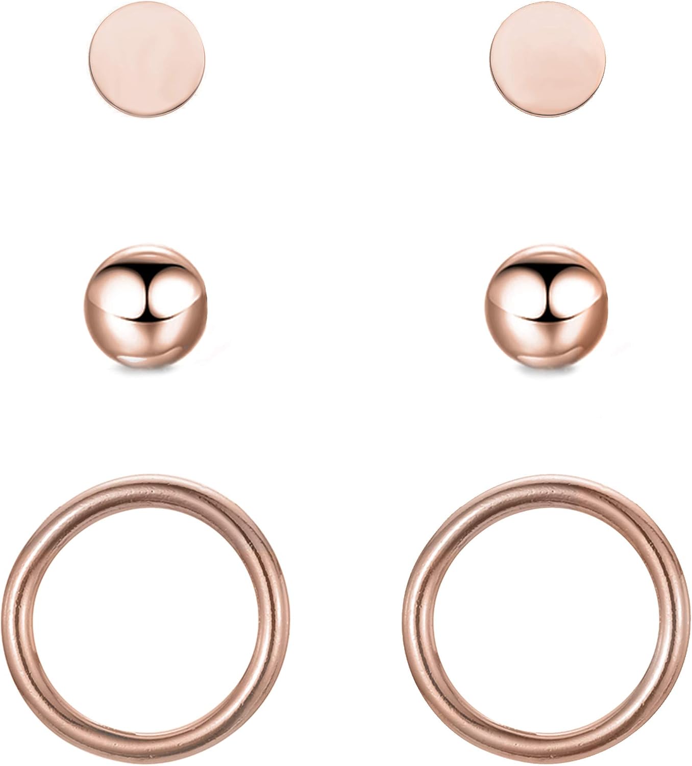 Detalle 2 de BONNYBIRD Orecchini in acciaio chirurgico donna anallergici 💍