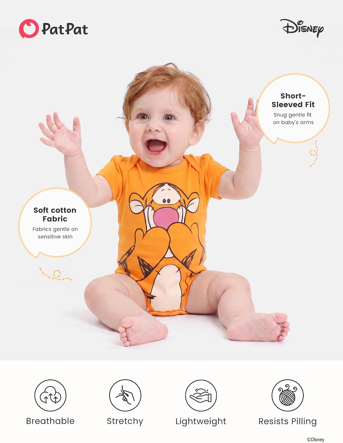 Detalle 1 de Disney baby bodysuit, 0 to 18 months