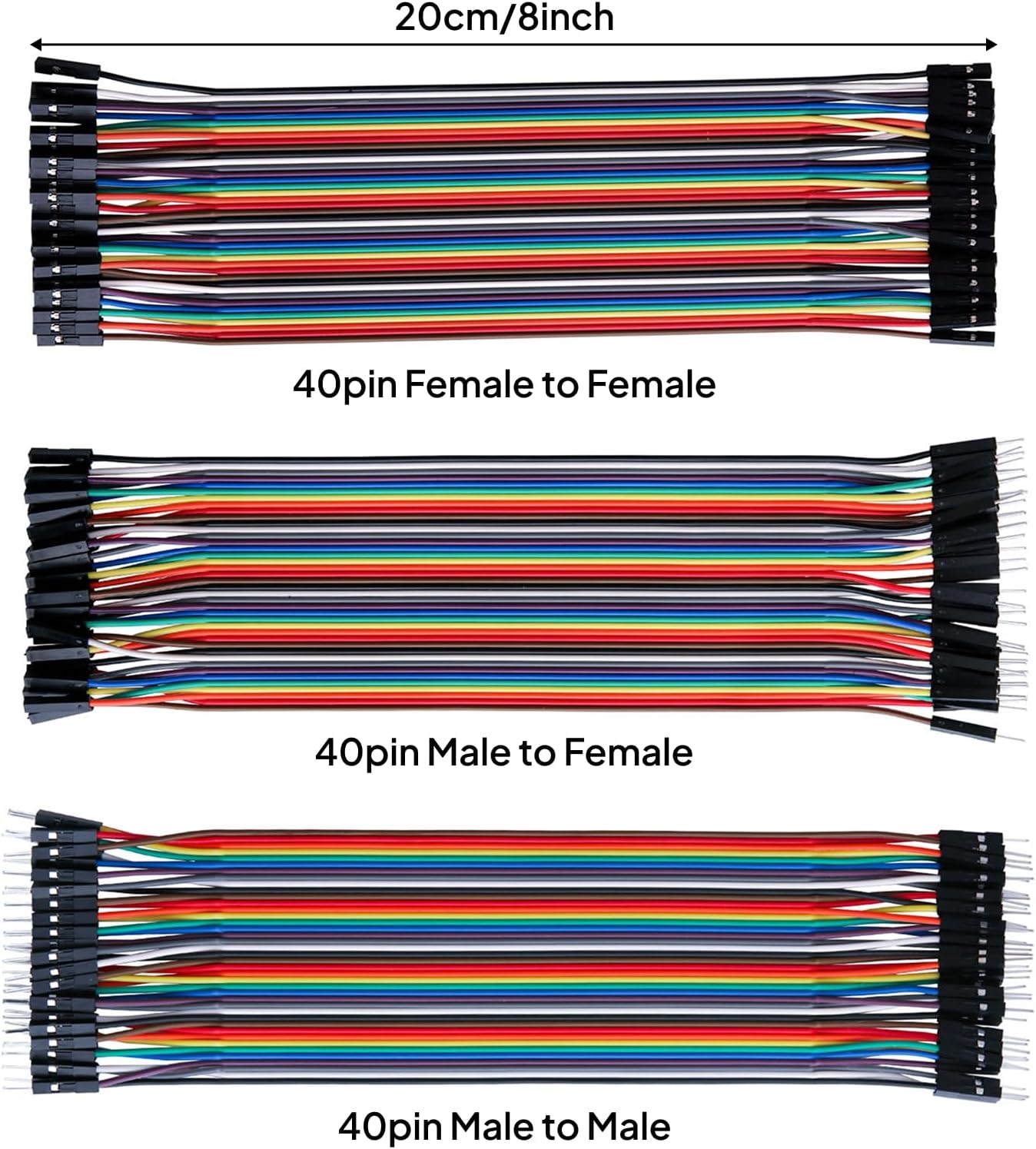 Thumbnail 5 de ELEGOO 120pcs Dupont jumper wires 20cm