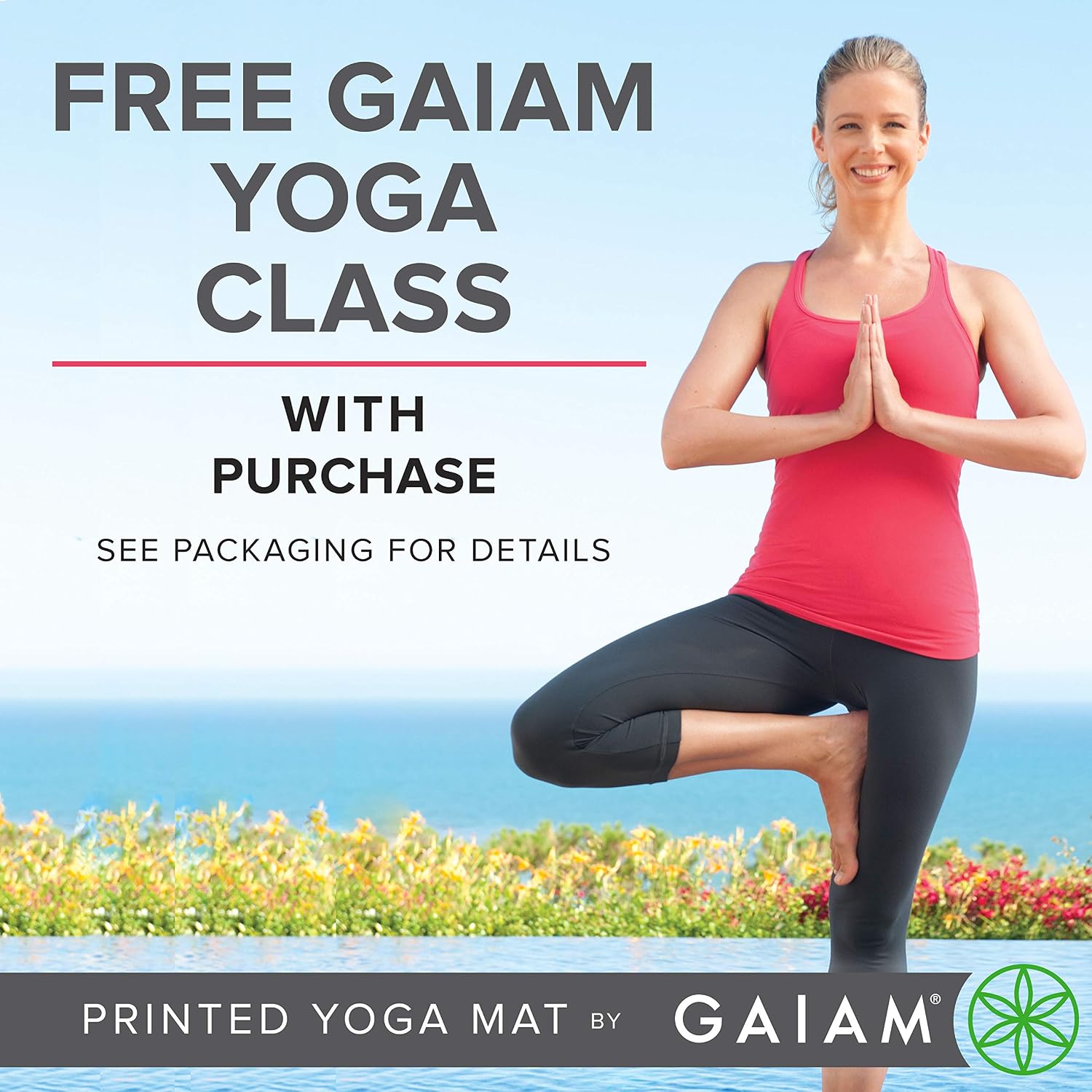 Thumbnail 5 de Gaiam Yoga Mat 68" x 24" 6mm Reversible Exercise Mat ๐งโ