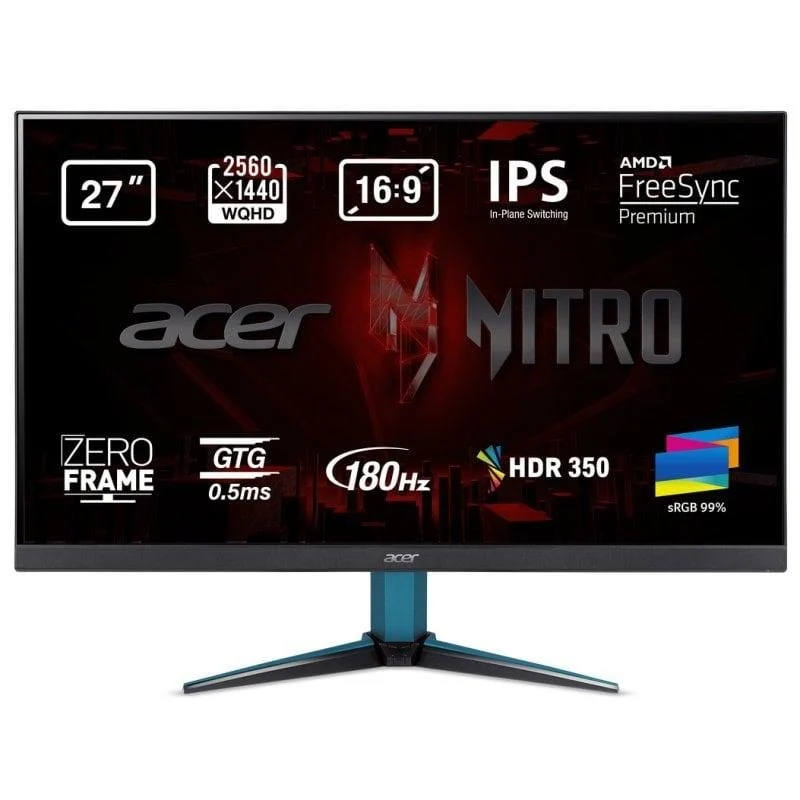 Detalle de Acer Nitro VG271UM3 27" – monitor gaming IPS QHD 180 Hz con FreeSync Premium