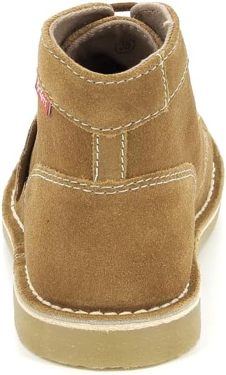 Detalle de Kickers Orilegend Stiefelletten/Damen Boots Camel – Leder, textilgefüttert