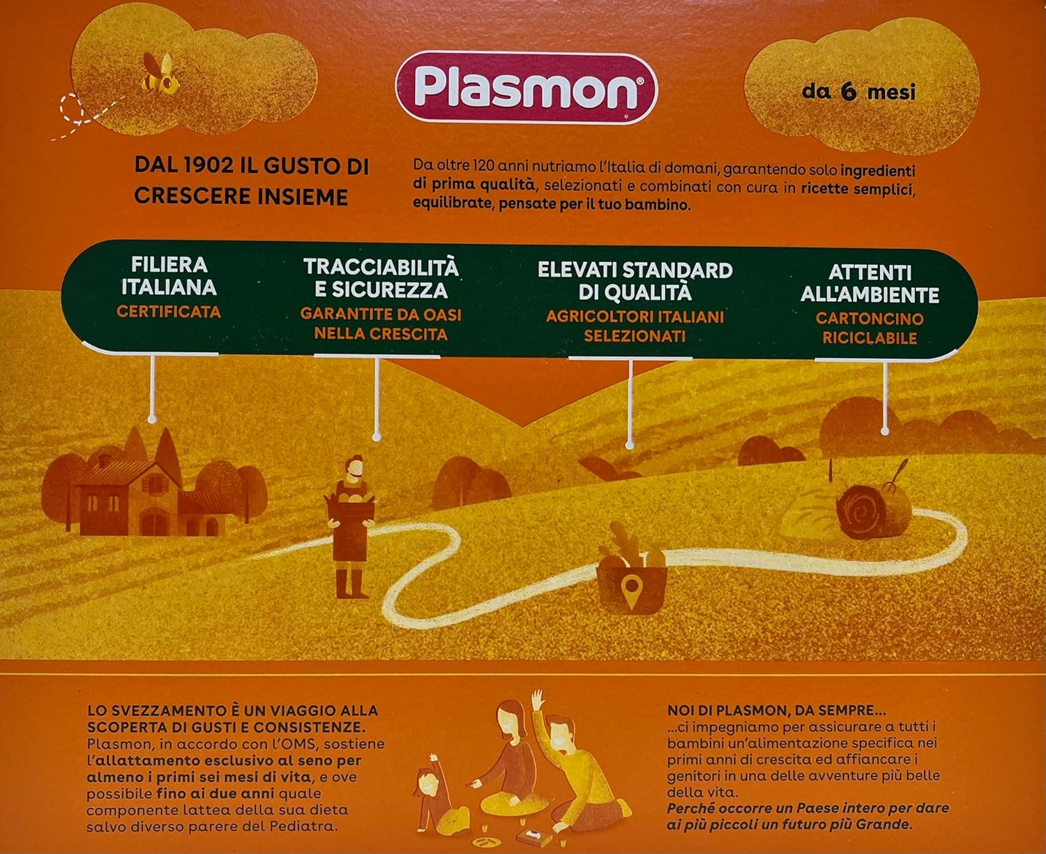Thumbnail 2 de Plasmon Biscotto -30% Zuccheri, 320 g (6 pezzi) – Biscotto per neonati con grano 100% italiano