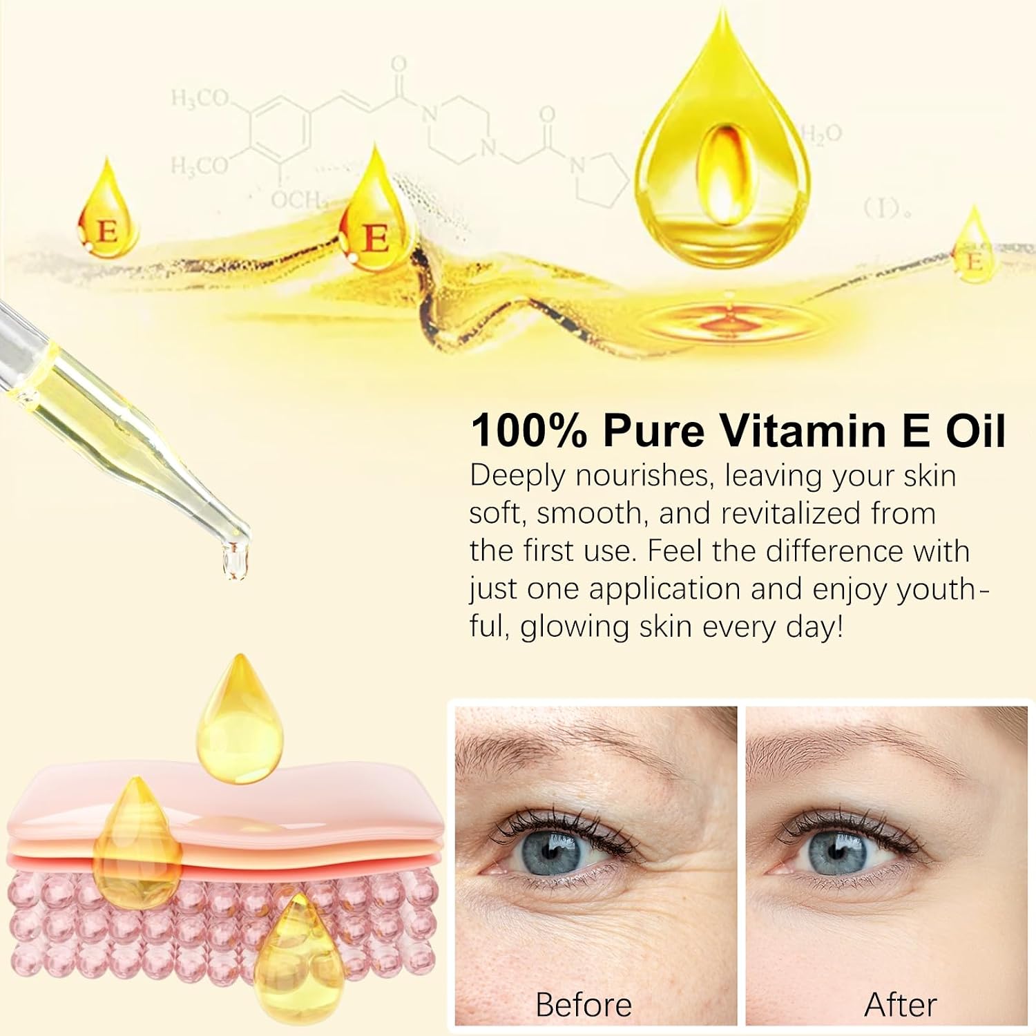Detalle 2 de flasture Vitamin E Oil 75,000 IU, 2 Fl Oz