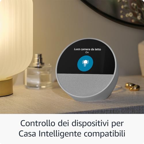 Detalle de Amazon Echo Spot (modello 2024) – sveglia intelligente con Alexa+
