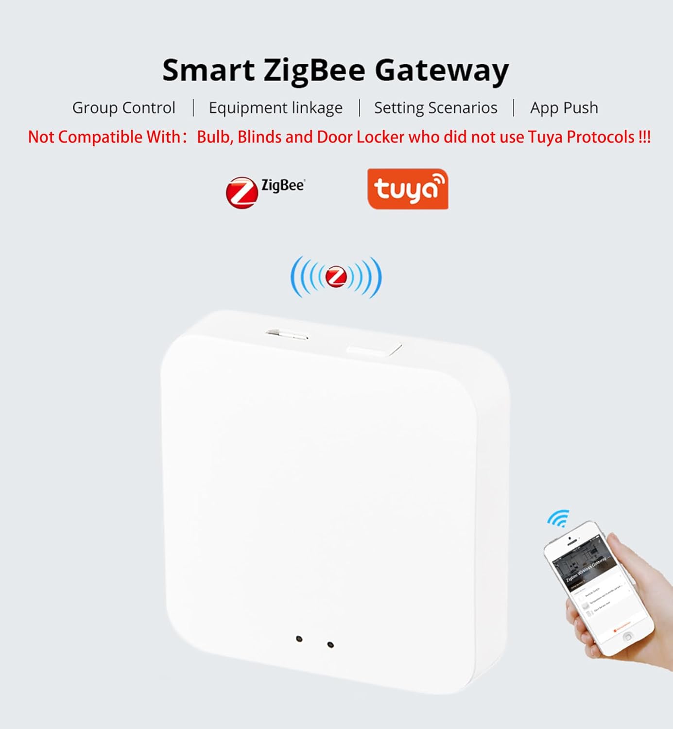 Thumbnail 1 de Hub Zigbee 3.0 WiFi e Bluetooth Dual Mode Tuya per Smart Home con controllo Alexa e Google Home