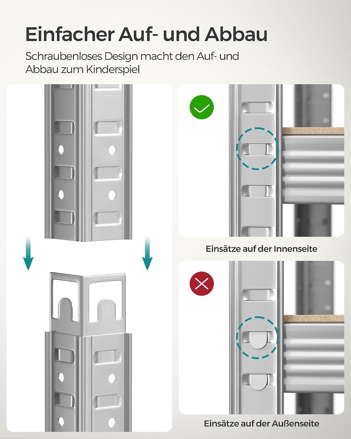 Thumbnail 5 de Songmics Schwerlastregal GLR40SV 875 kg