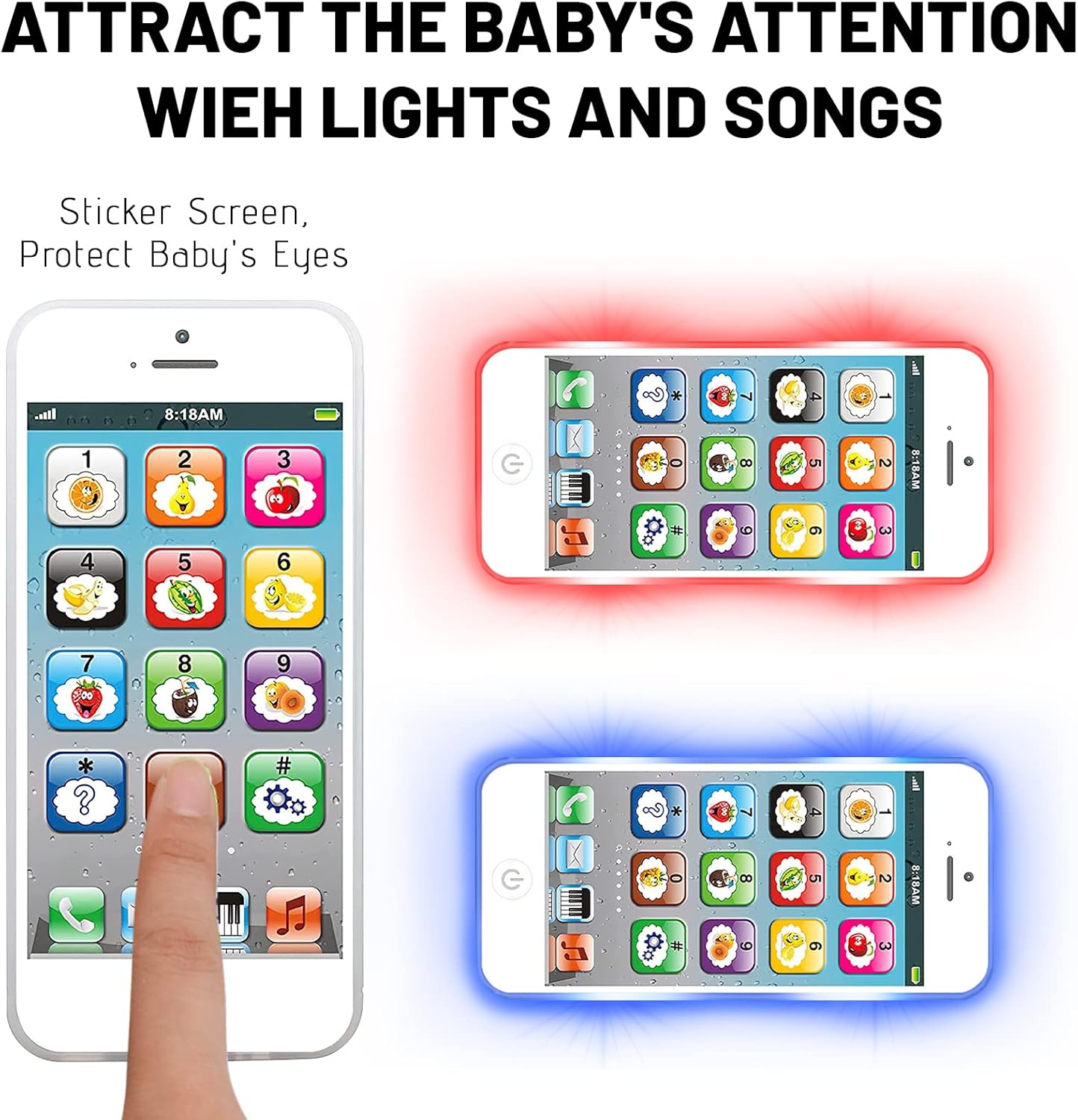 Thumbnail 3 de Wolmund Toy Learning Play Cell Phone 8