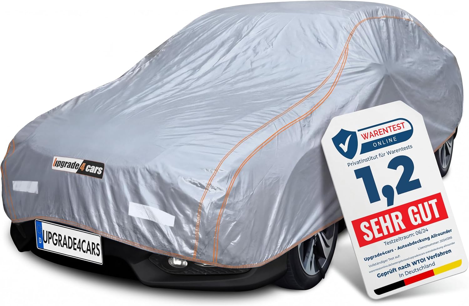 Detalle de Upgrade4cars Autoabdeckung Outdoor Vollgarage wasserdicht 2026 – Universal für Pkw (M, 440x180x120 cm)