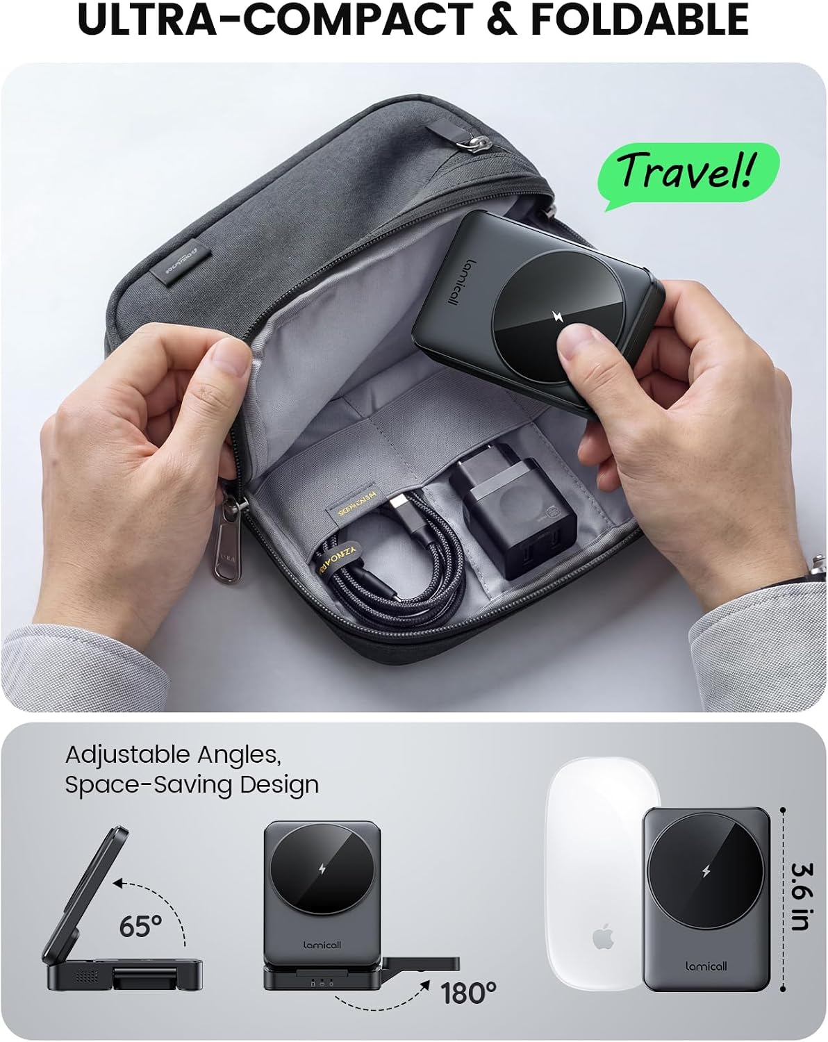 Thumbnail 2 de Lamicall 3 in 1 Wireless Charger Stand