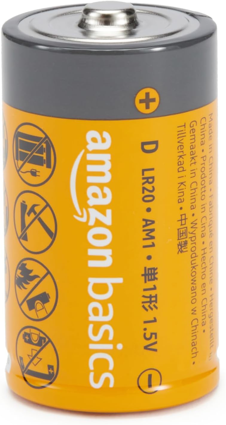 Thumbnail 1 de Amazon Basics Lot de 12 piles alcalines Type D 1,5 V – longue conservation 5 ans