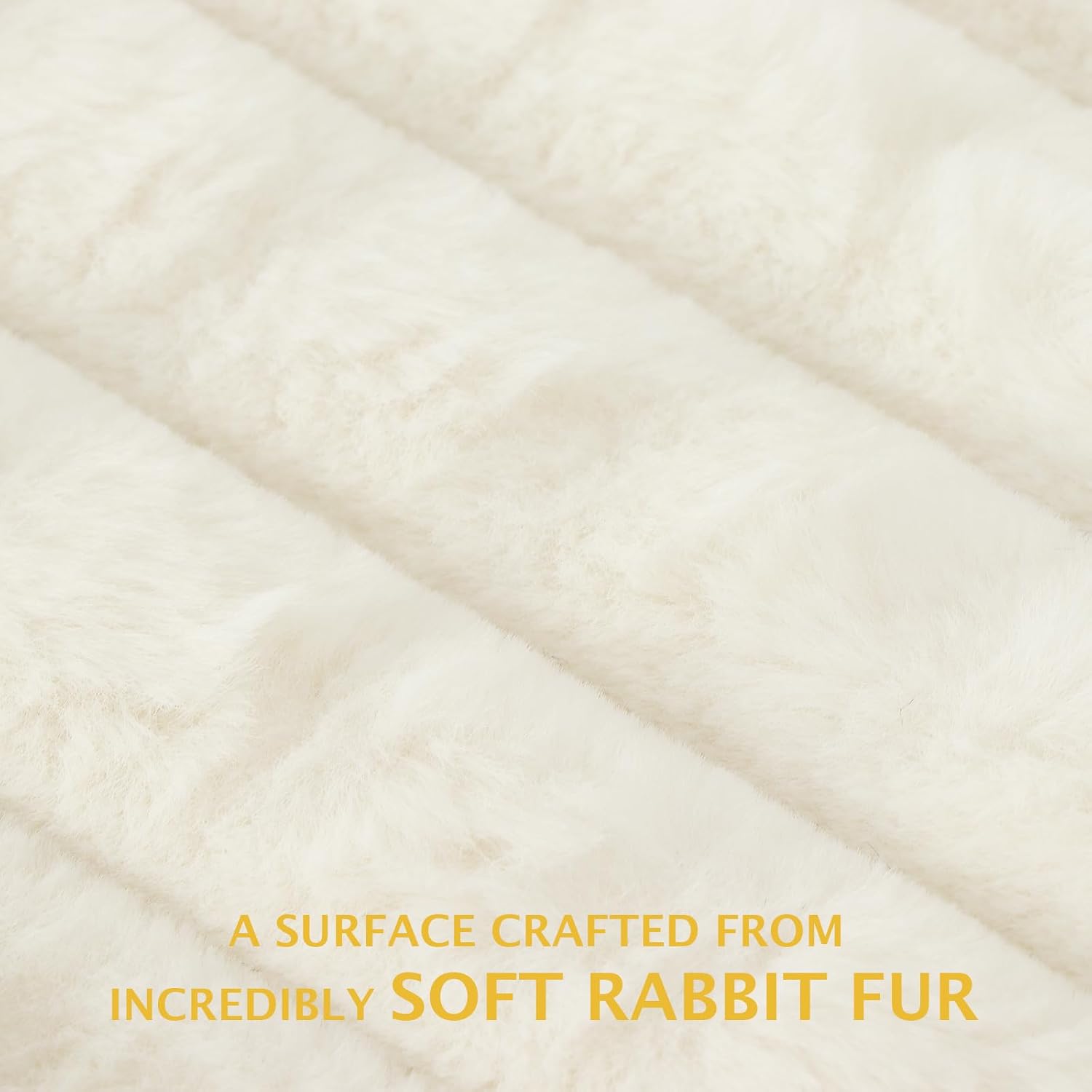 Detalle de BVAGSS Flauschiges orthopädisches Hundebett XH082 (75x50 cm, weiß) – waschbar & rutschfest