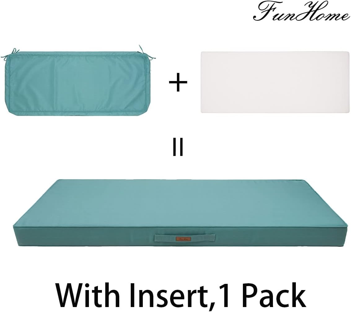 Detalle 2 de FUNHOME Outdoor Bench Cushion, 42 x 18 x 3 Inches