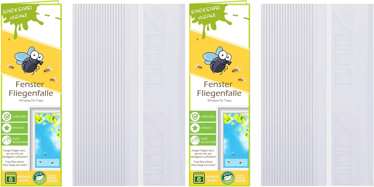Thumbnail 6 de Blooven Fenster Fliegenfalle – 40 Stück, giftfrei, transparent