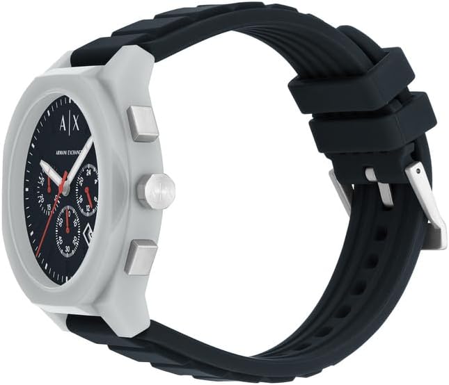 Thumbnail 2 de Armani Exchange Herrenuhr: Quarz-Chronograph 44 mm mit Silikonarmband