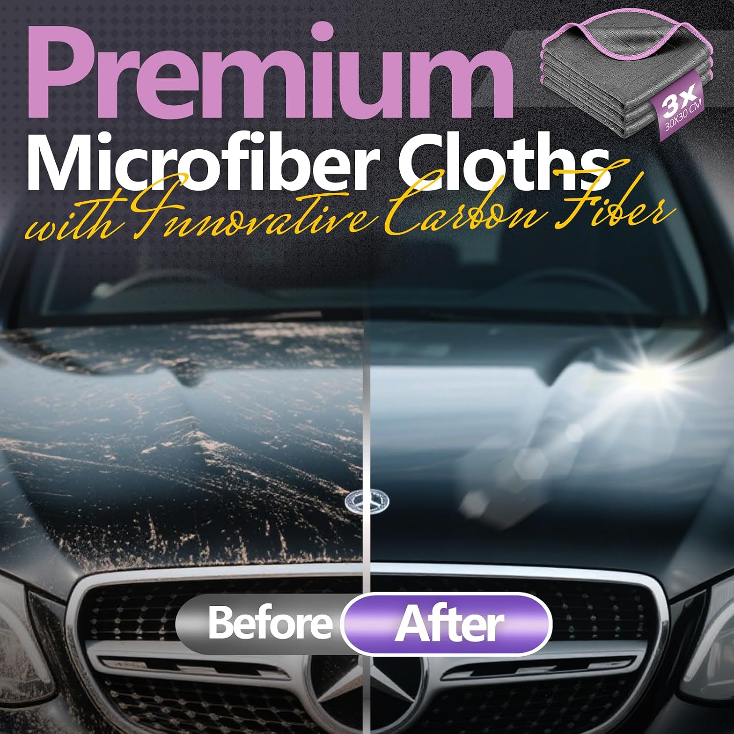 Thumbnail 6 de Airlab 3X Magic Microfiber rengöringsdukar, 400 GSM, 30 × 30 cm
