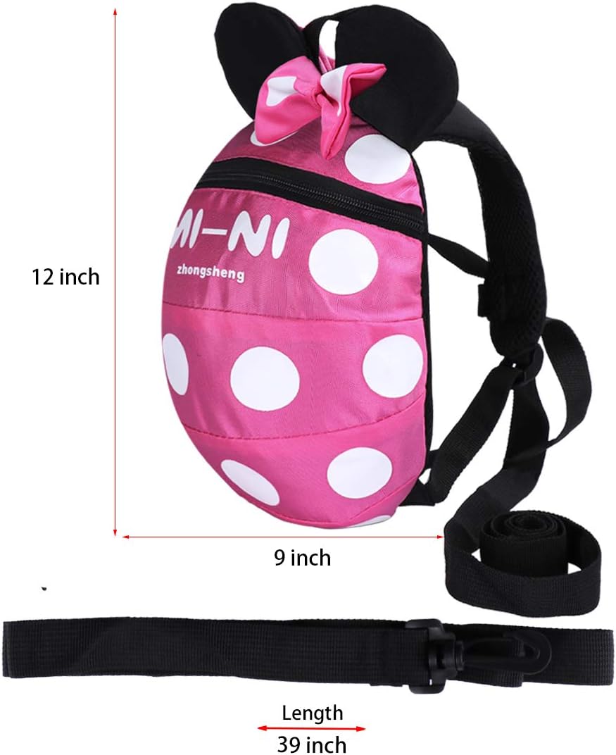Thumbnail 1 de Baby Toddler Safety Harness Backpack with Leash – Rose Red (S, 1–5 years)