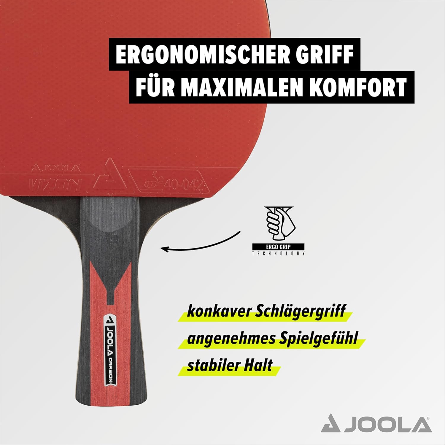 Thumbnail 5 de JOOLA Duo Carbon Tischtennis Set – 2 Schläger, 3 Bälle, Hülle (6-teilig)