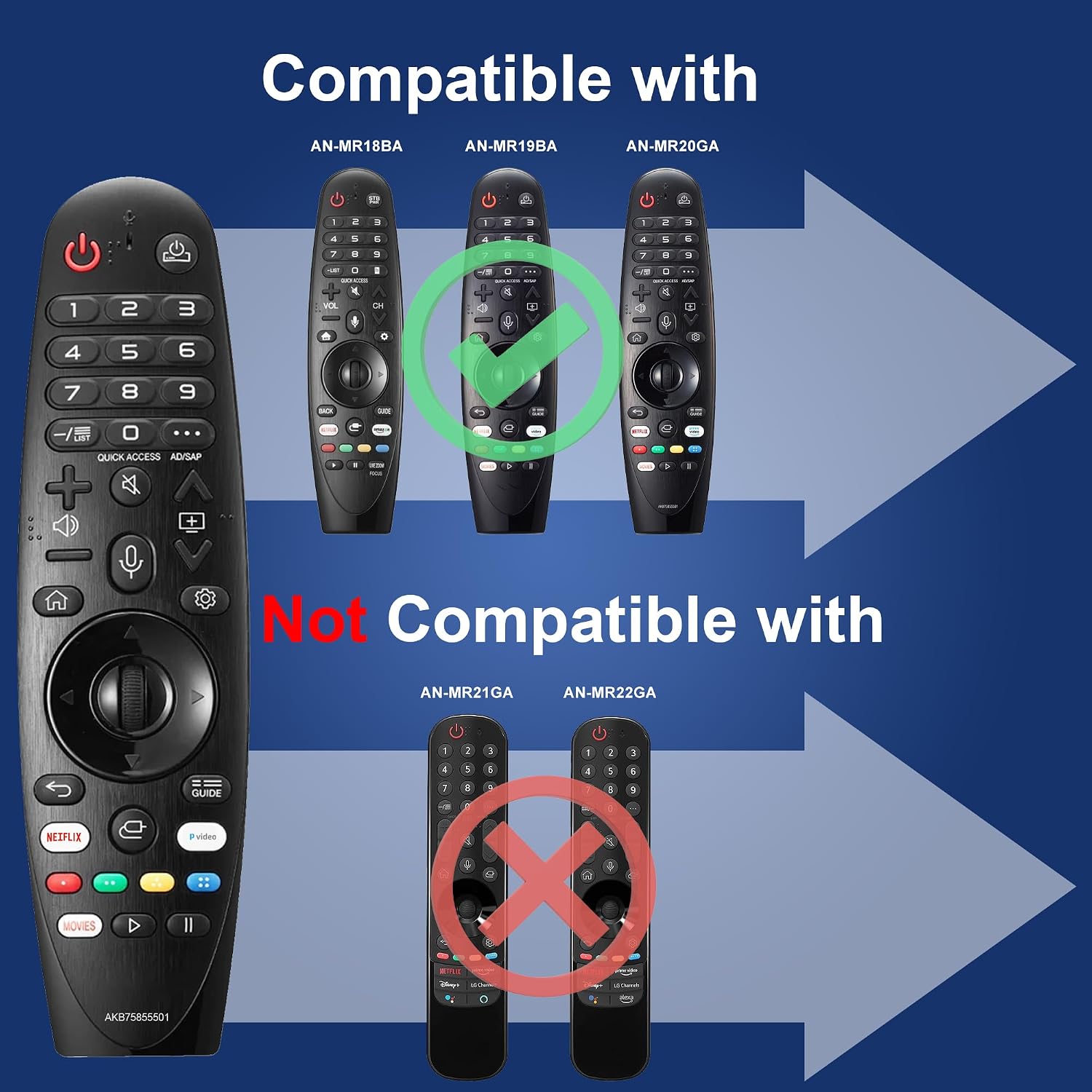 Thumbnail 6 de LG MR19BA Replacement Smart Remote with Voice 1
