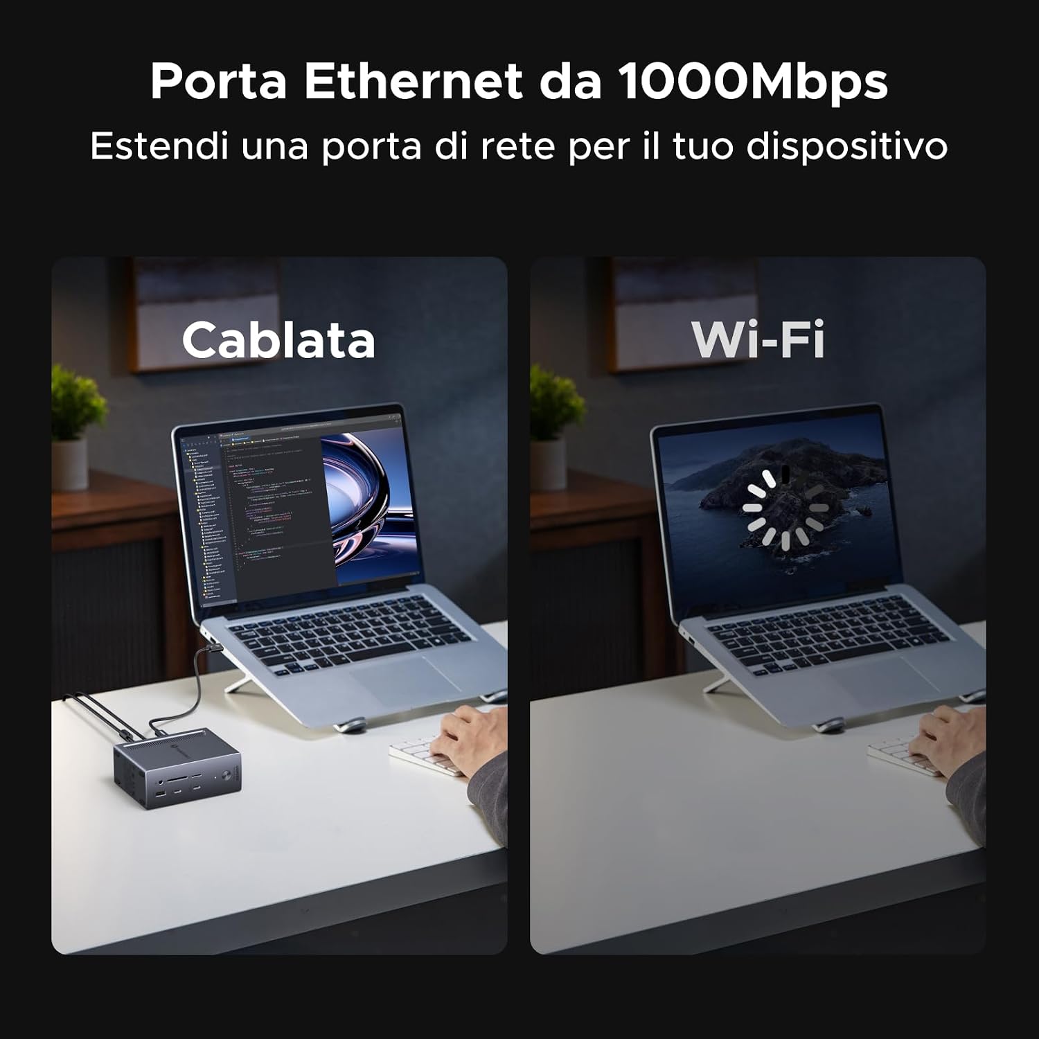 Thumbnail 6 de UGREEN Revodok Max Dock Thunderbolt 4 13 in 1 con 2 porte TBT4, DisplayPort, RJ45 e doppio slot SD/TF