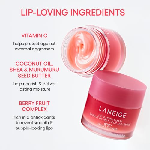 Detalle de Laneige Lip Sleeping Mask: Hydrating Berry Formula for Overnight Lip Care