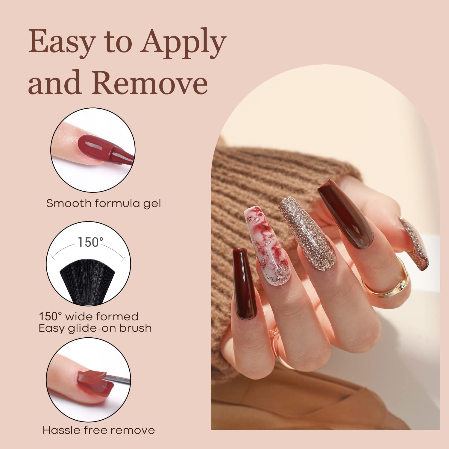 Thumbnail 5 de modelones Gel Nail Polish Kit 6 Colors ๐