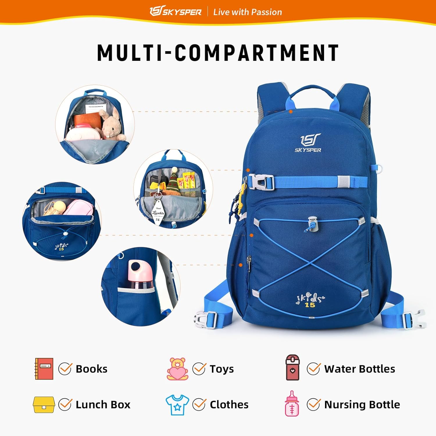 Detalle 2 de SKYSPER Kinderrucksack 15L