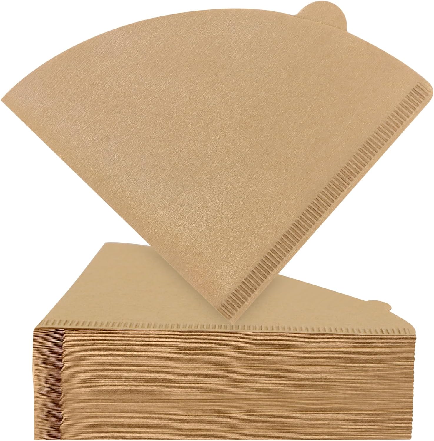 Clinuse Cone Coffee Filters #2 (02) — 200 Count, Unbleached, 2–4 Cup Cone Filters