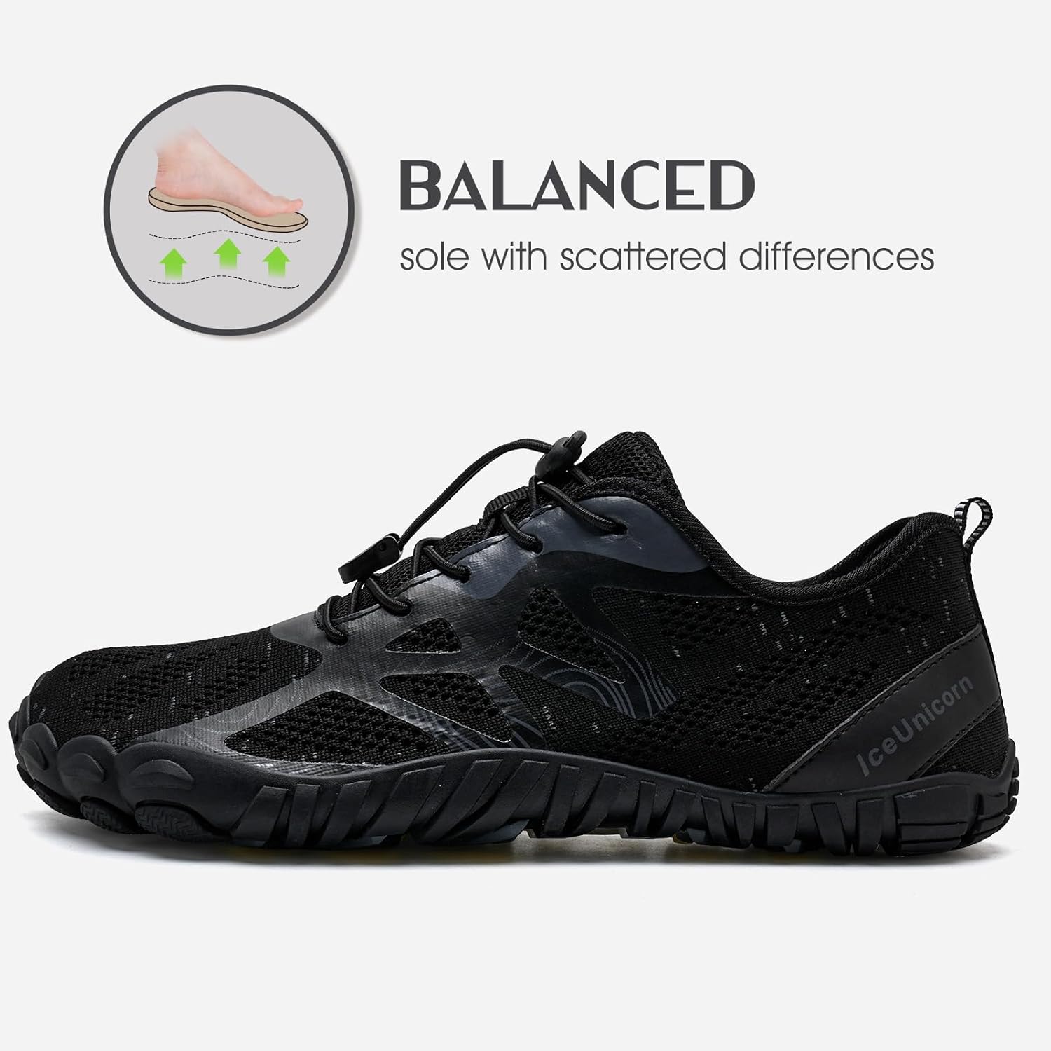 Thumbnail 3 de IceUnicorn Barfußschuhe Traillaufschuhe – Knit mit breiter Zehenbox