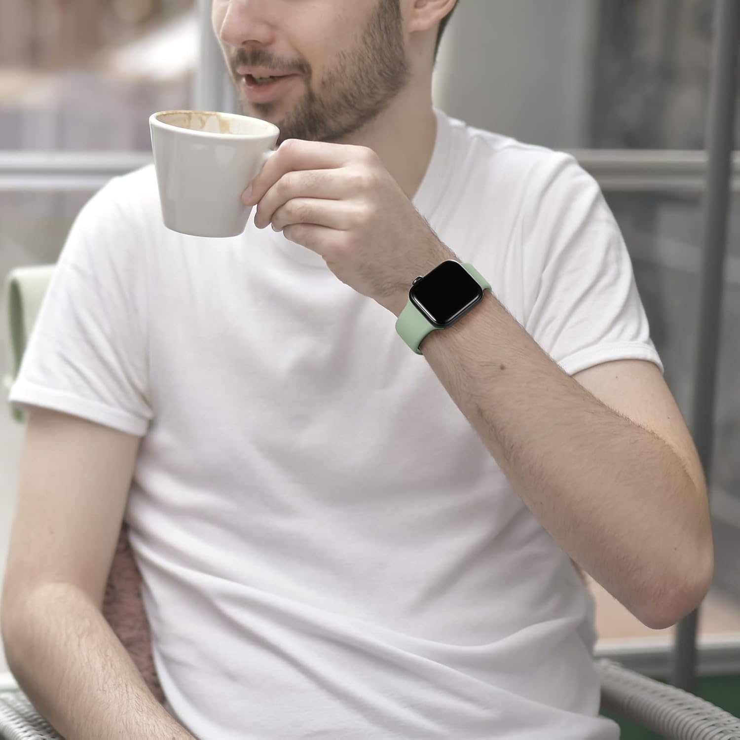 Thumbnail 5 de CeMiKa Silicone Sport Strap for Apple Watch (38–49mm): MintGreen, Versatile Fit for All Series