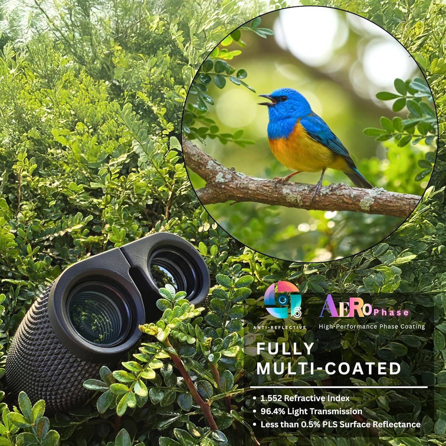 Thumbnail 1 de Hontry 10x25 Compact Binoculars for Adults and Kids (10x magnification, Bak-4 prisms)