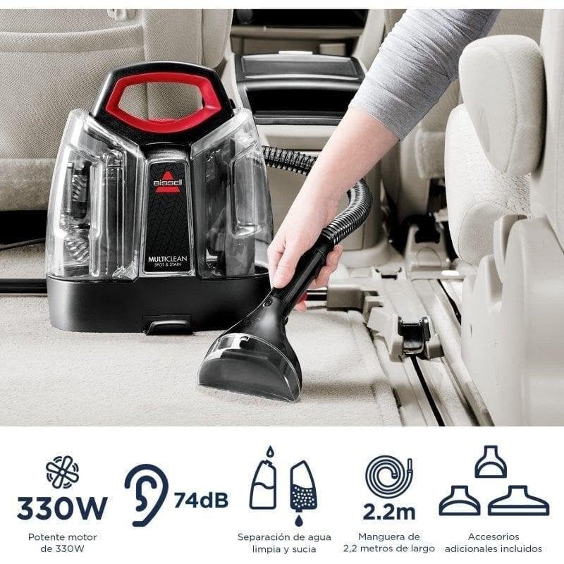 Detalle 2 de Aspiradora trineo Bissell Multiclean Spot & Stain 330W: limpieza profunda 2 en 1 sin bolsa
