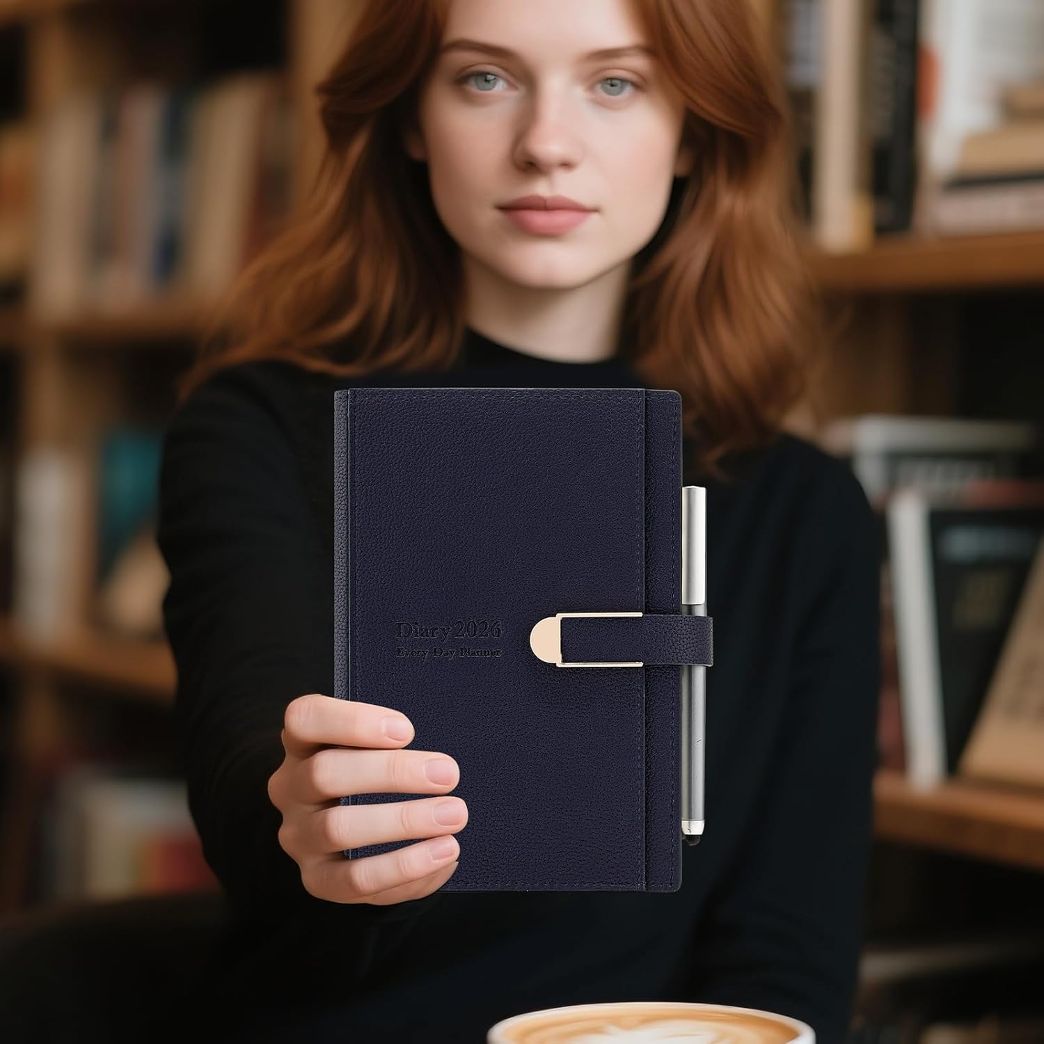 Thumbnail 4 de Mljtoyo Diary 2026 Day-to-Page A5: Jan–Dec 2026 Daily Planner with Hardcover, Stickers & Premium Paper