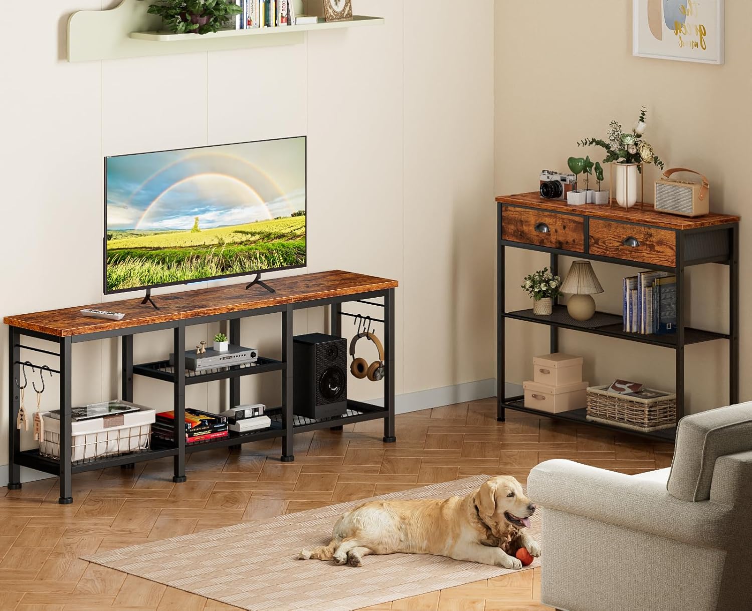 Thumbnail 6 de Furologee TV Stand 55 Inch