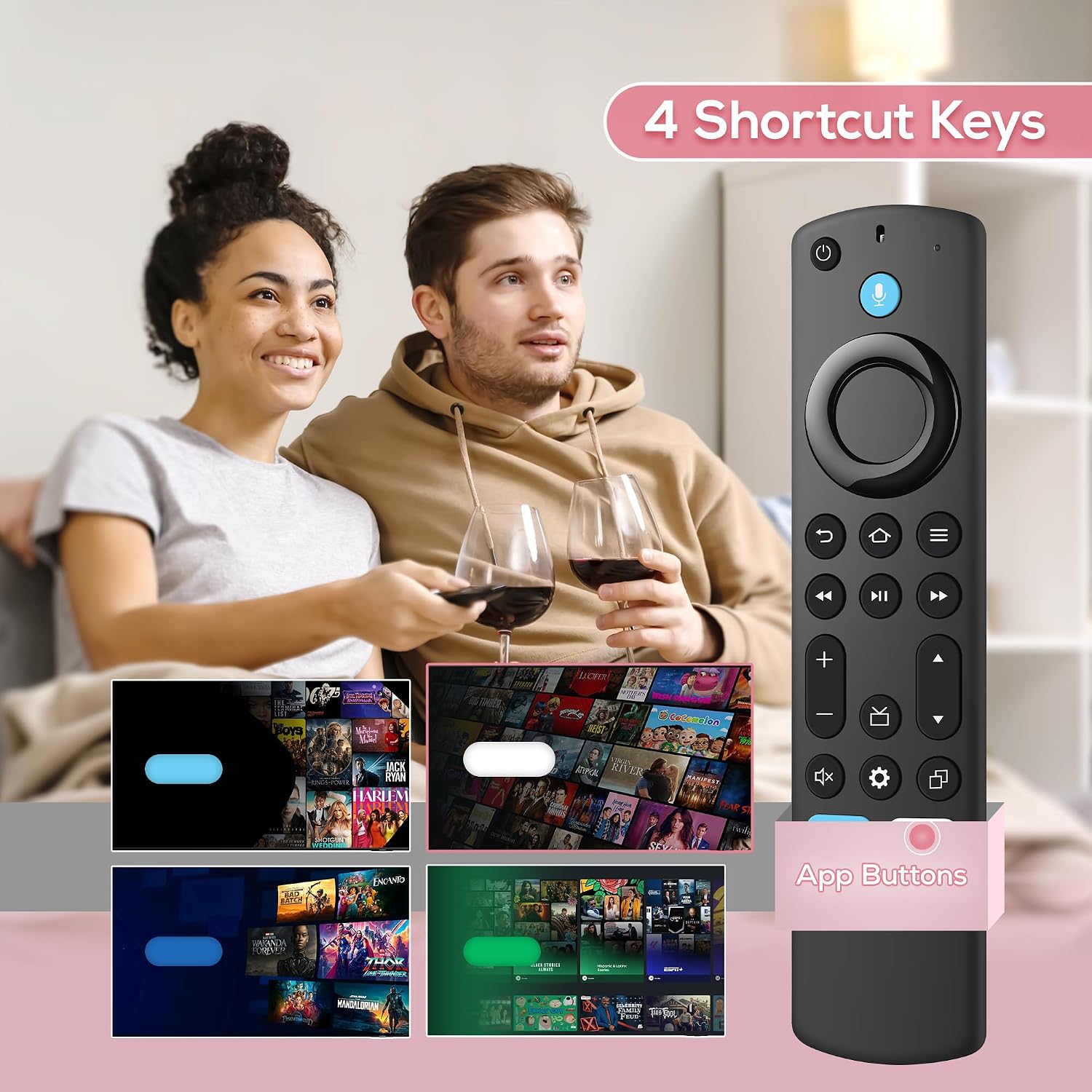 Thumbnail 1 de Replacement Voice Remote for Fire Series TV Sticks & Smart TVs (Insignia/Omni QLED)