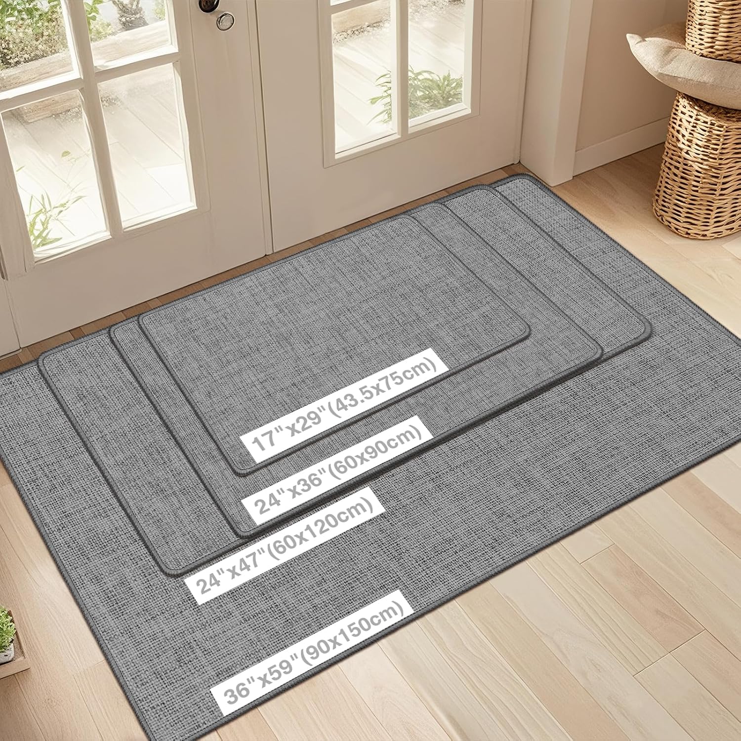 Detalle de LEKEEPGO Indoor Door Mat 17 x 29 in