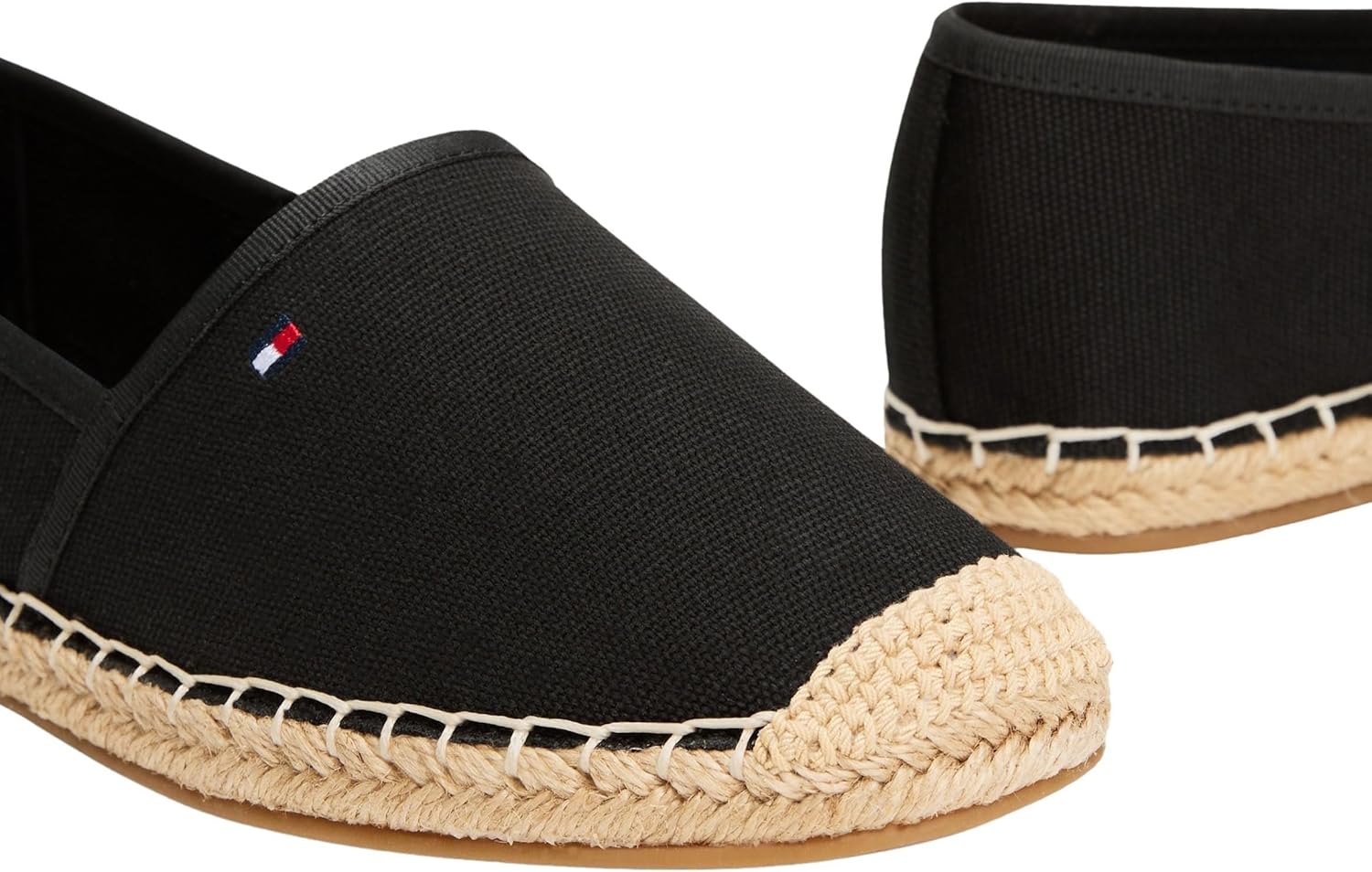 Thumbnail 4 de Tommy Hilfiger Flag Canvas Espadrille Slipper Beige