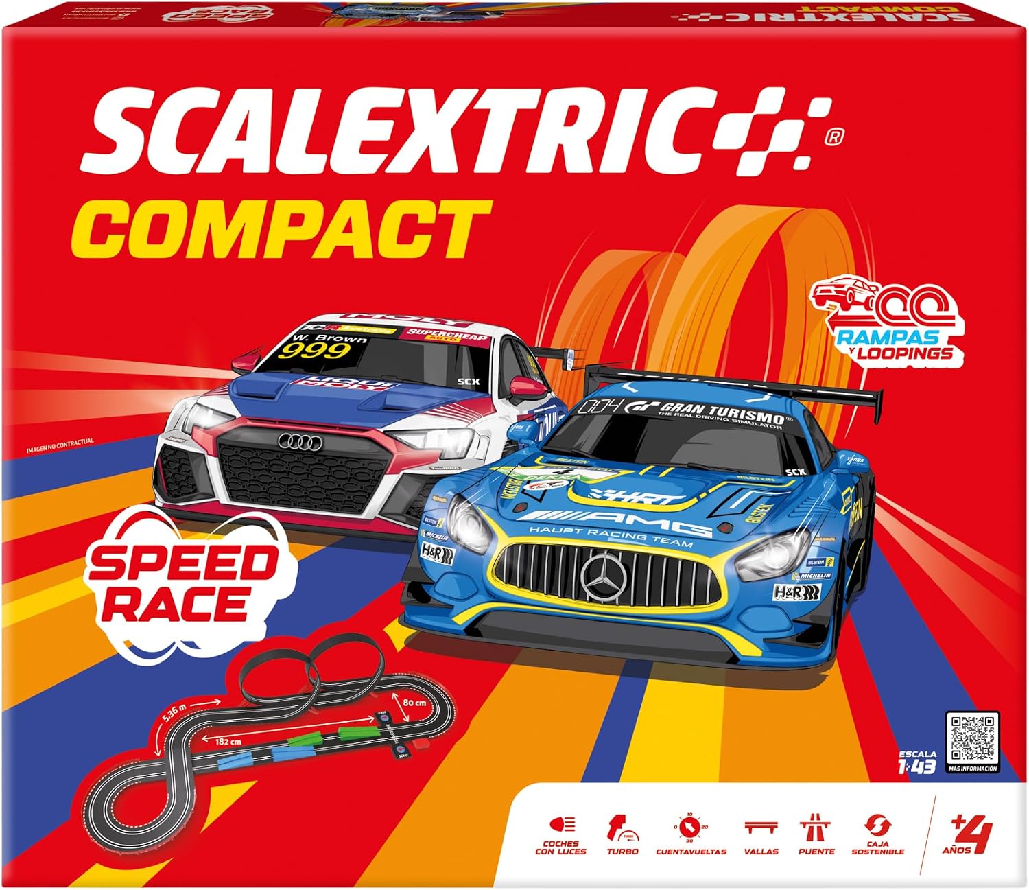 Detalle de SCALEXTRIC Circuit Compact Speed Race 1:43