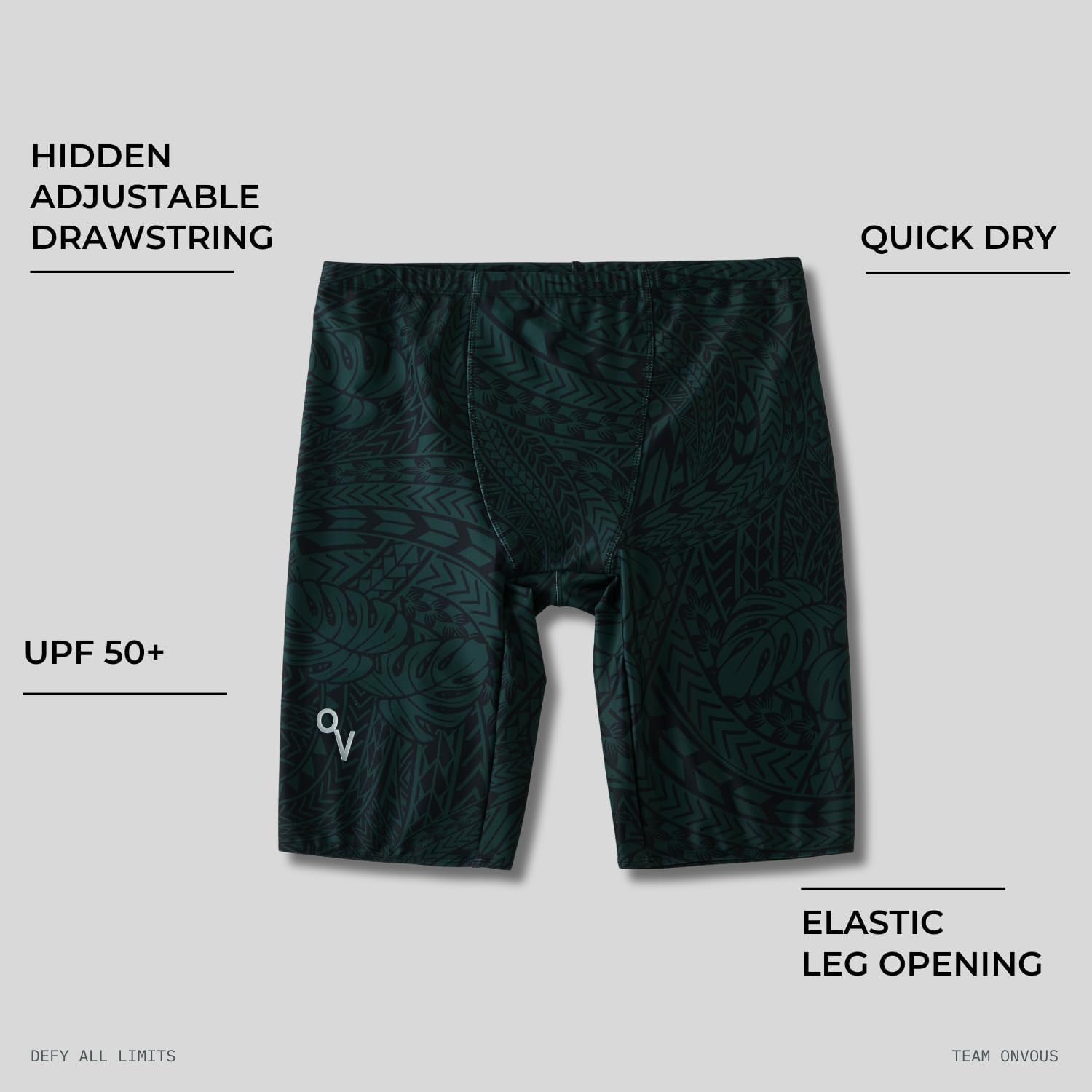 Thumbnail 3 de Onvous Men’s Swim Jammers (Size 28–38) — Athletic Jammer Swimsuit for Training & Lap Swimming