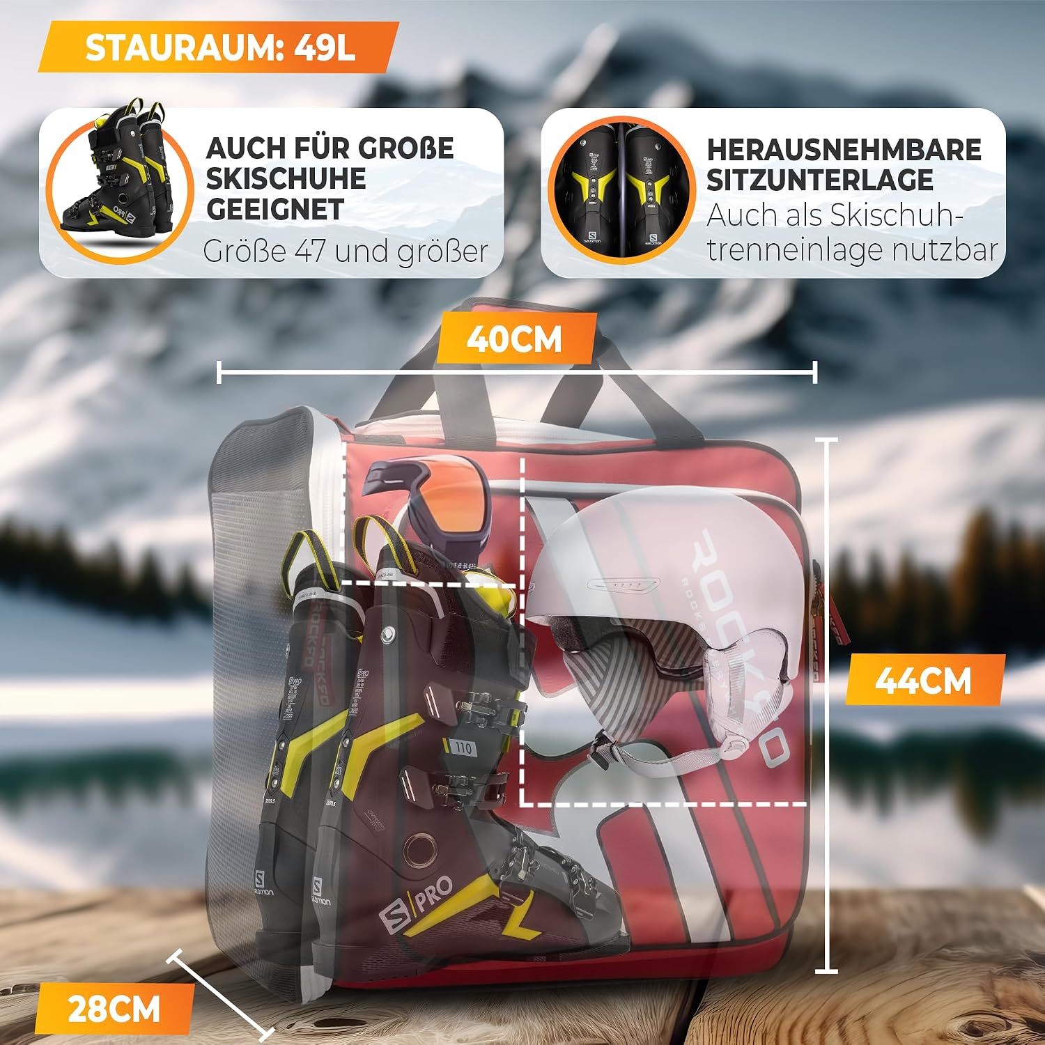 Thumbnail 6 de ROCKRO Skischuhtasche 49L