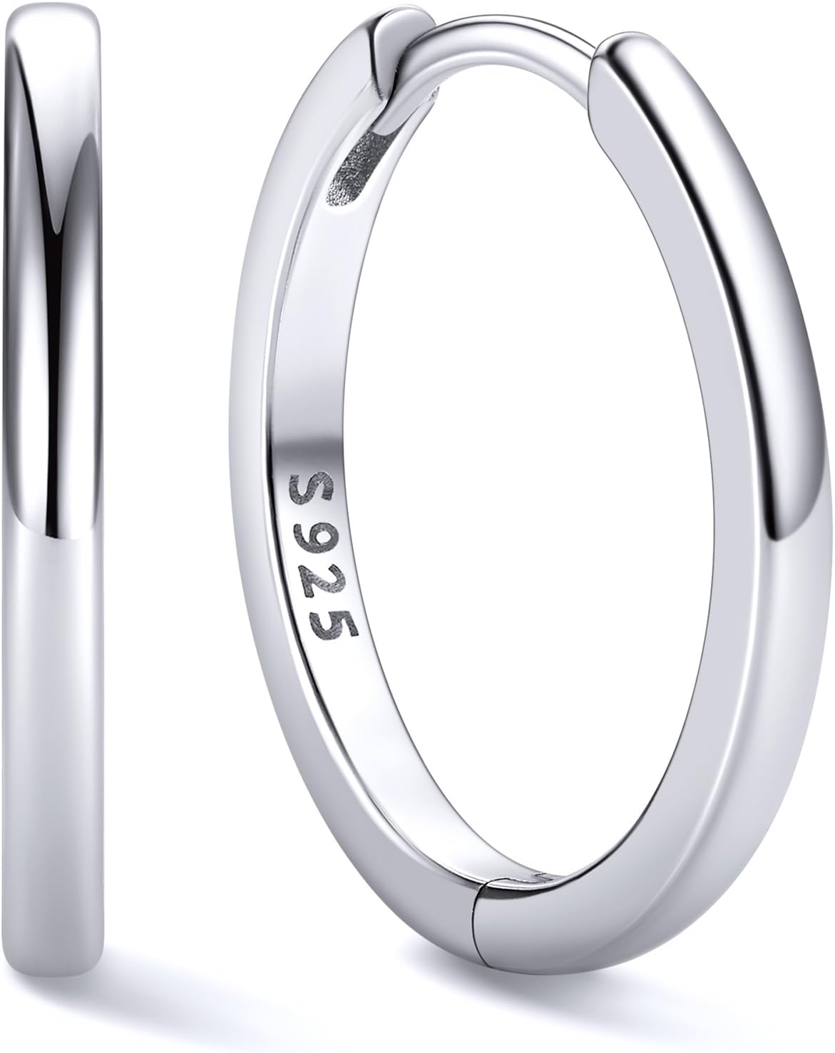 Detalle de ChicSilver Orecchini Donna Cerchio Argento 925 6–20 mm: eleganti, leggeri e versatili