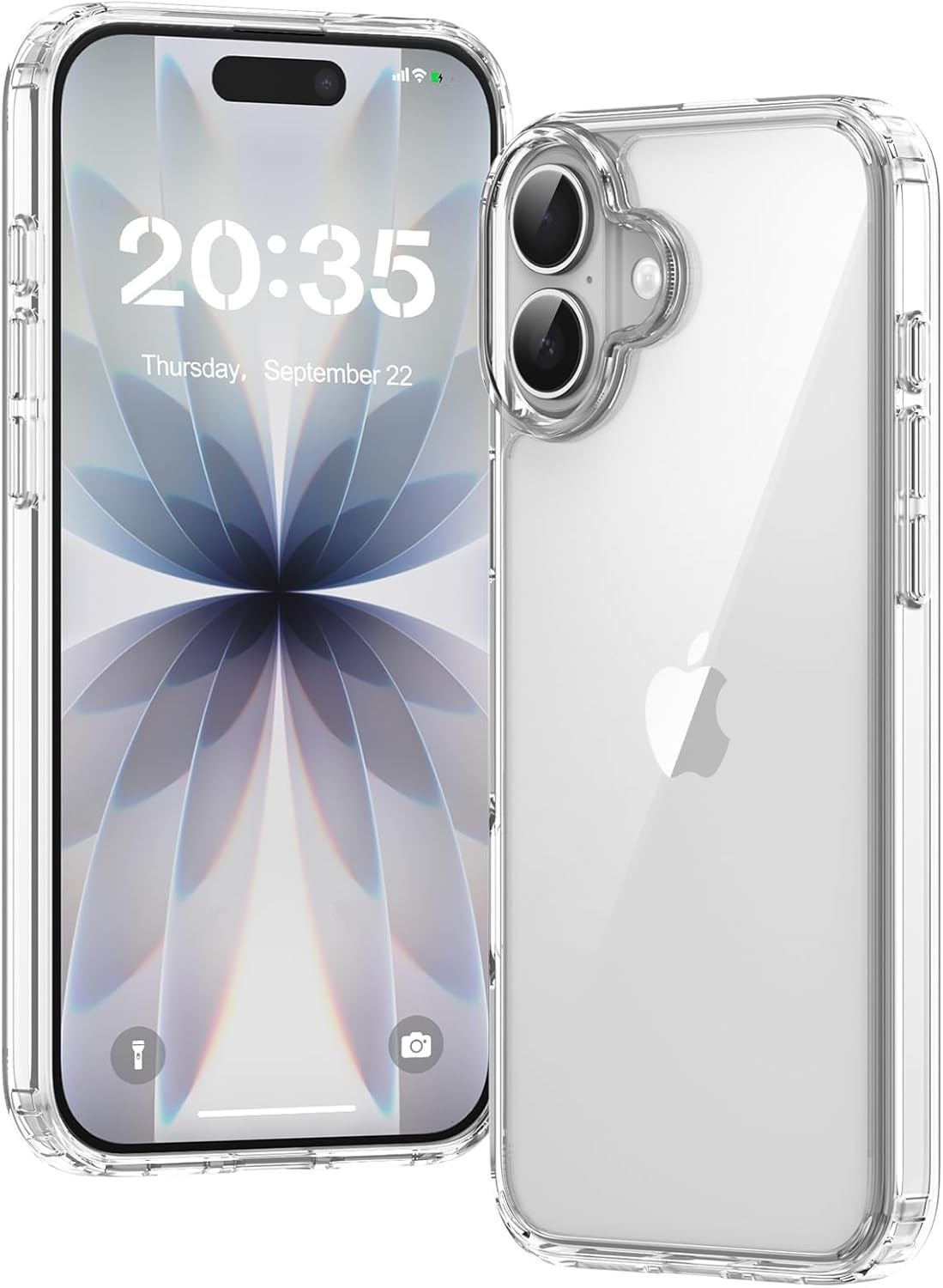 Detalle de Voyahülle Hülle für iPhone 17 – transparente, stoßfeste Anti-Vergilbung Schutzhülle aus TPU