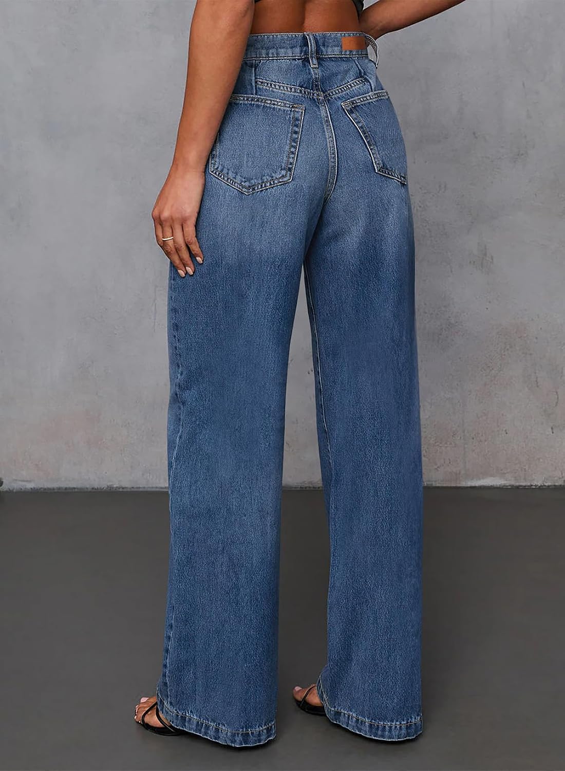 Detalle 2 de Sidefeel Wide Leg High Waist Jeans 1 Pair