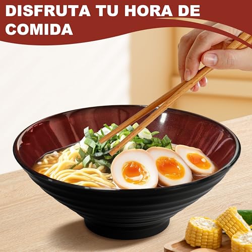 Thumbnail 4 de Ensemble de 4 bols ramen 8 pouces céramique ⚙