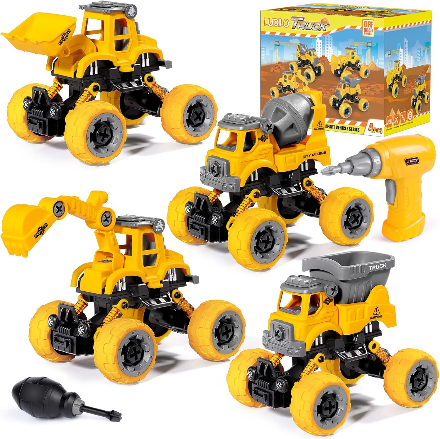Detalle de LUDILO Take-Apart Construction Toy Set, 4-Piece