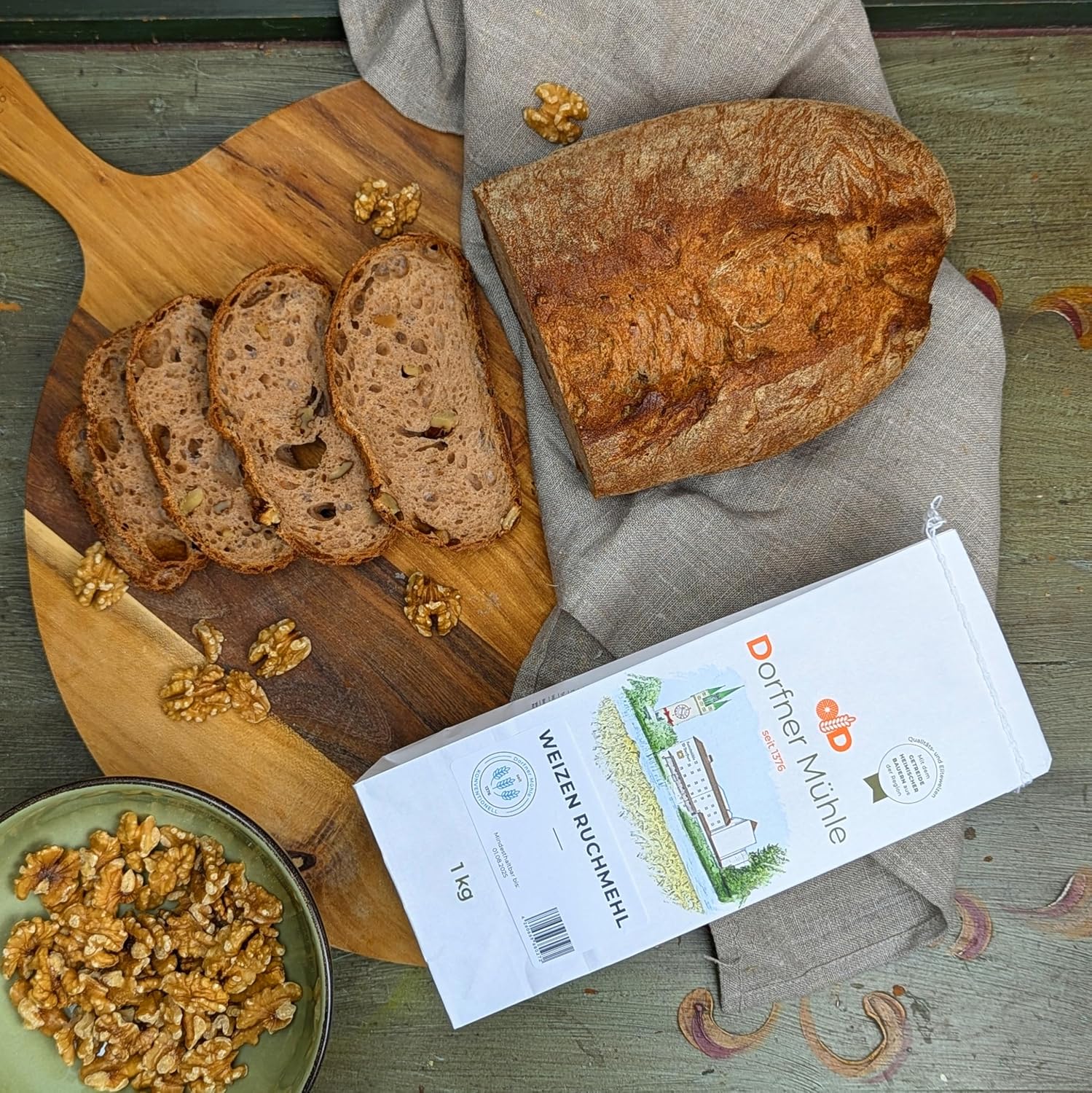 Thumbnail 2 de Weizen Ruchmehl Type 1100 [5 kg] – 14,7% Protein, traditionelles Brotmehl