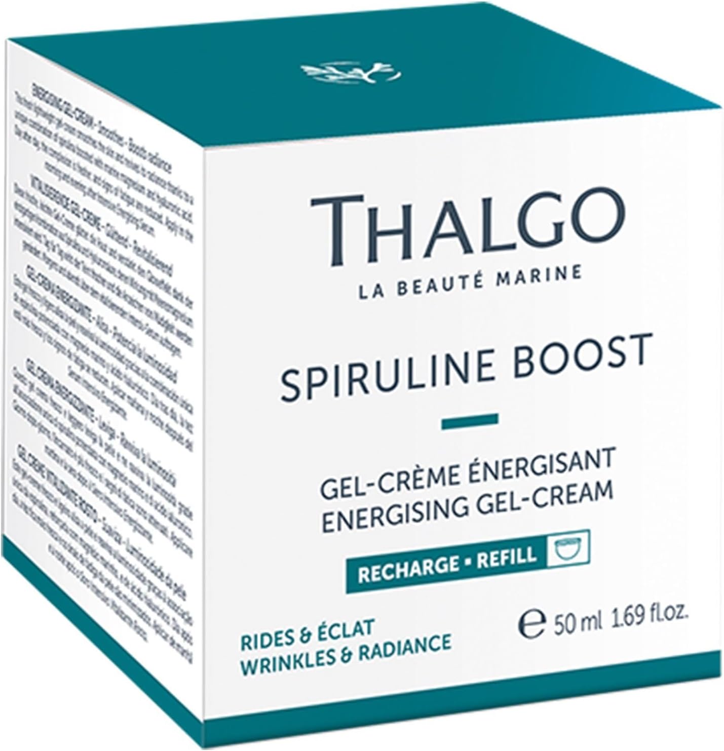 Detalle de Thalgo 3525801693666 Spirulina Boost 2.0 gelcrème, 50 ml navulverpakking
